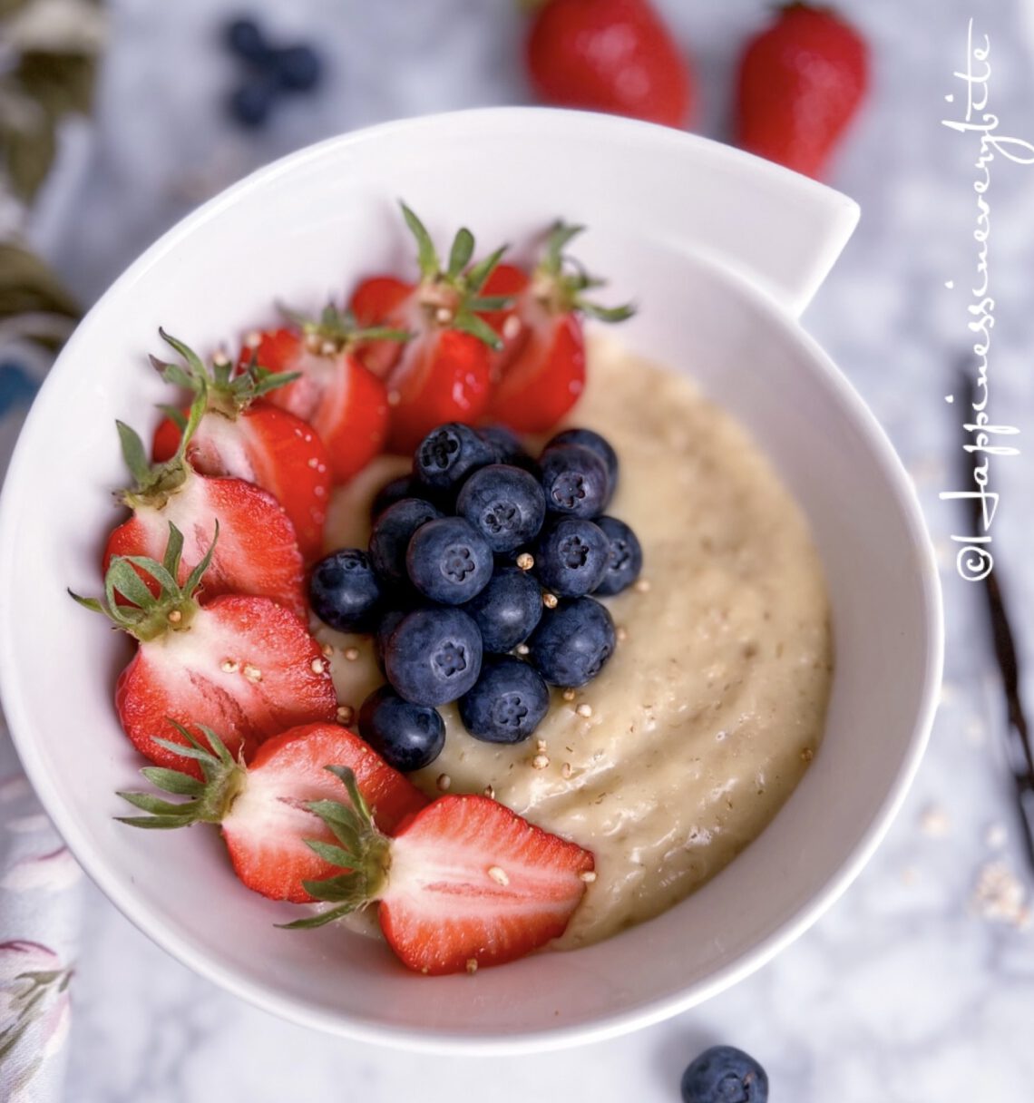 Leckere Vegane Vanillepudding Oats Porridge