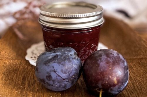 Delicious plum jam