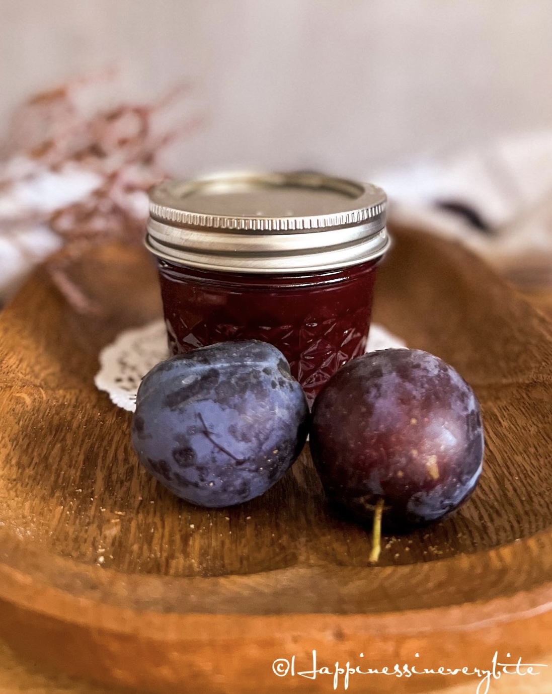 Delicious plum jam